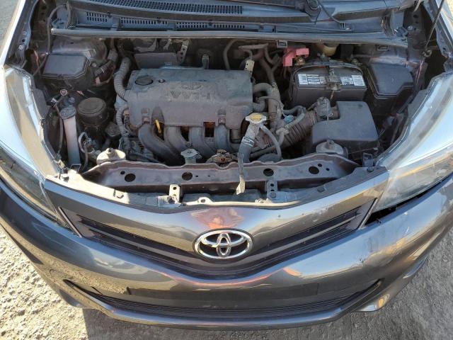 JTDKTUD30DD555136 - 2013 TOYOTA YARIS CHARCOAL photo 11