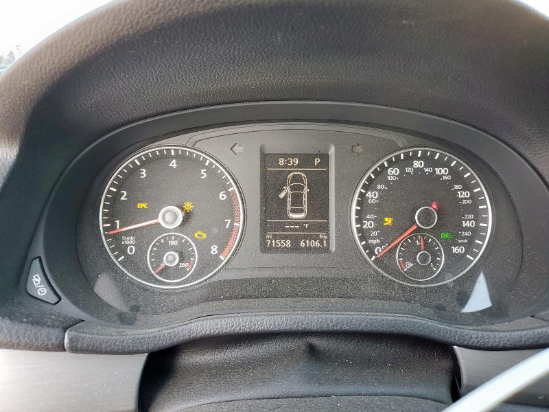 1VWBS7A38EC081367 - 2014 VOLKSWAGEN PASSAT SE ვერცხლისფერი ფოტო 9