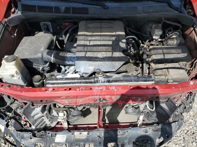5TFUM5F19CX030709 - 2012 TOYOTA TUNDRA DOUBLE CAB SR5 RED photo 11