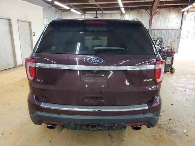 1FM5K8D87JGA61431 - 2018 FORD EXPLORER XLT BURGUNDY photo 6