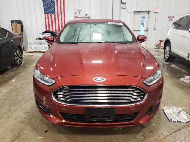 3FA6P0H77ER356160 - 2014 FORD FUSION SE BURGUNDY photo 5