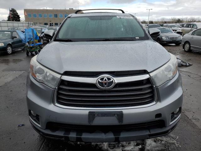 5TDJKRFH0FS213200 - 2015 TOYOTA HIGHLANDER XLE SILVER photo 5