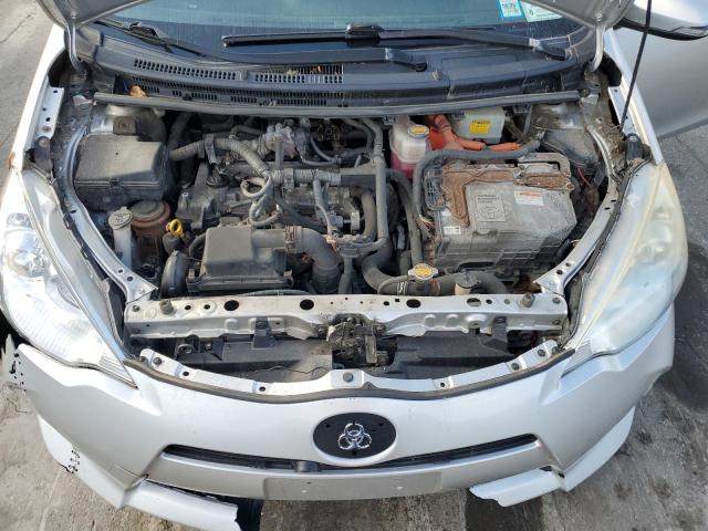 JTDKDTB36D1031923 - 2013 TOYOTA PRIUS C SILVER photo 11