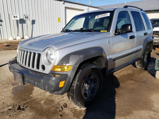 1J4GL48K57W670275 - 2007 JEEP LIBERTY SPORT SILVER photo 1