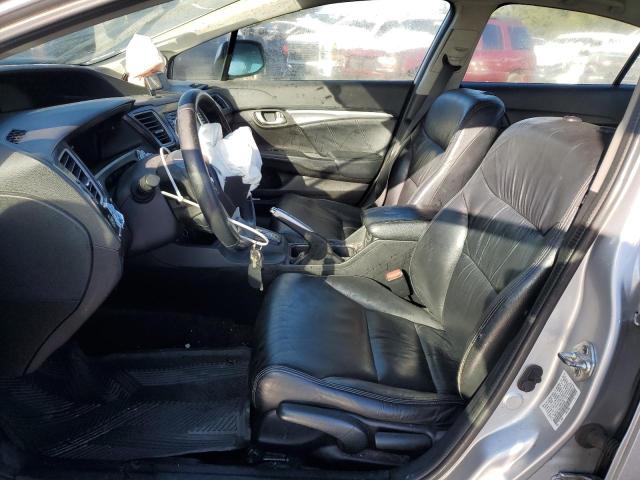 19XFB2F93DE052595 - 2013 HONDA CIVIC EXL ვერცხლისფერი ფოტო 7