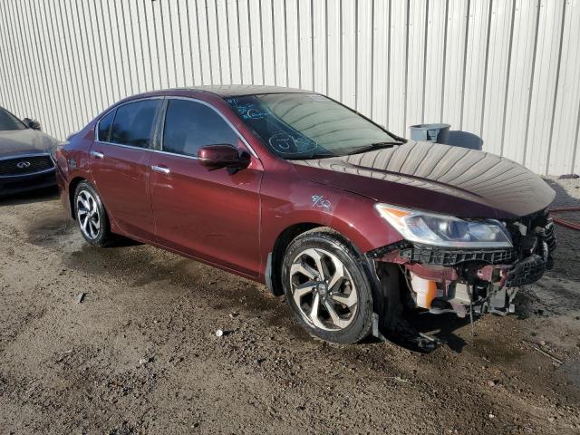 1HGCR2F87HA094994 - 2017 HONDA ACCORD EXL MAROON photo 4