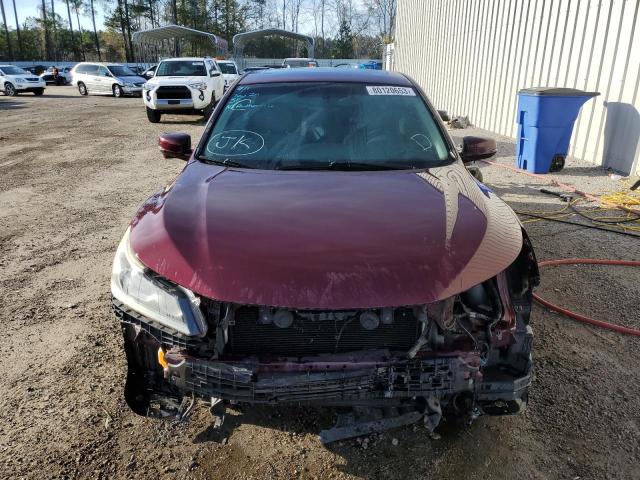 1HGCR2F87HA094994 - 2017 HONDA ACCORD EXL MAROON photo 5