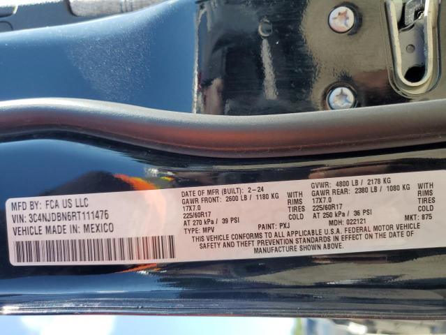 3C4NJDBN6RT111476 - 2024 JEEP COMPASS LATITUDE Қара фото 13