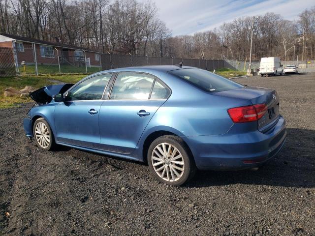 3VWD17AJ7FM350680 - 2015 VOLKSWAGEN JETTA SE BLUE photo 2