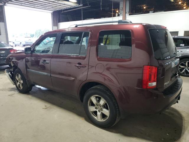 5FNYF4H2XDB041841 - 2013 HONDA PILOT LX MAROON photo 2