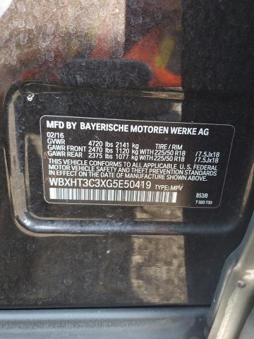 WBXHT3C3XG5E50419 - 2016 BMW X1 XDRIVE28I 棕色 照片 13