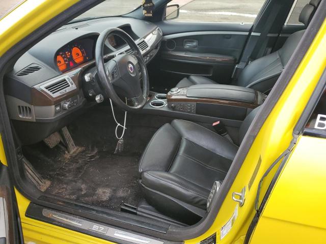 WBAHL83598DT89674 - 2008 BMW ALPINA B7 YELLOW photo 7