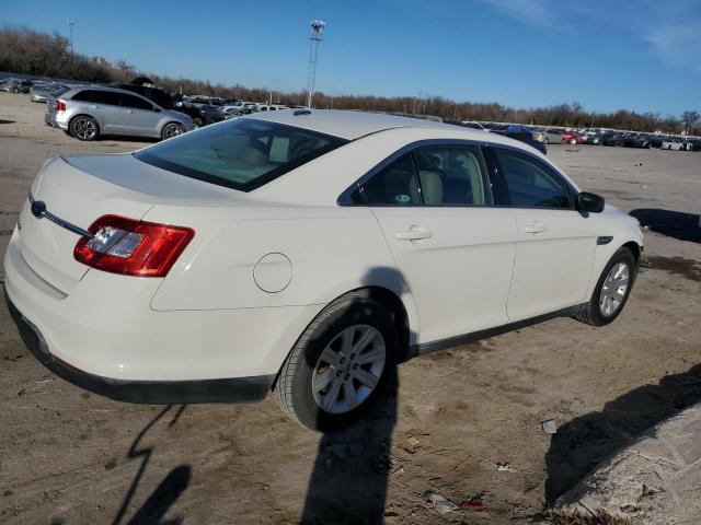 1FAHP2DW3AG135562 - 2010 FORD TAURUS SE WHITE photo 3