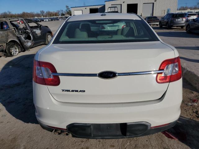 1FAHP2DW3AG135562 - 2010 FORD TAURUS SE WHITE photo 6