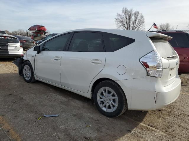 JTDZN3EU5C3098712 - 2012 TOYOTA PRIUS V WHITE photo 2