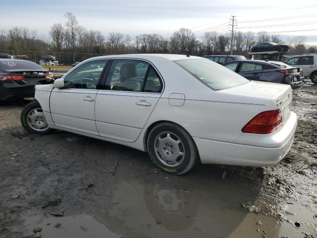 JTHBN30F420072949 - 2002 LEXUS LS 430 WHITE photo 2