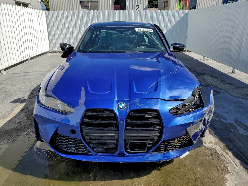 WBS33HJ02SFV34546 - 2025 BMW M3 COMPETITION BLUE photo 5