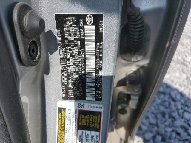 4T1BF1FK5GU560715 - 2016 TOYOTA CAMRY LE SILVER photo 12