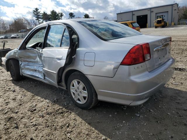 2HGES16533H608704 - 2003 HONDA CIVIC LX SILVER photo 2