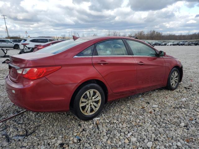 5NPEB4AC5BH010383 - 2011 HYUNDAI SONATA GLS RED photo 3