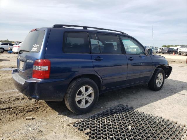 JTEGD21A560139907 - 2006 TOYOTA HIGHLANDER BLUE photo 3