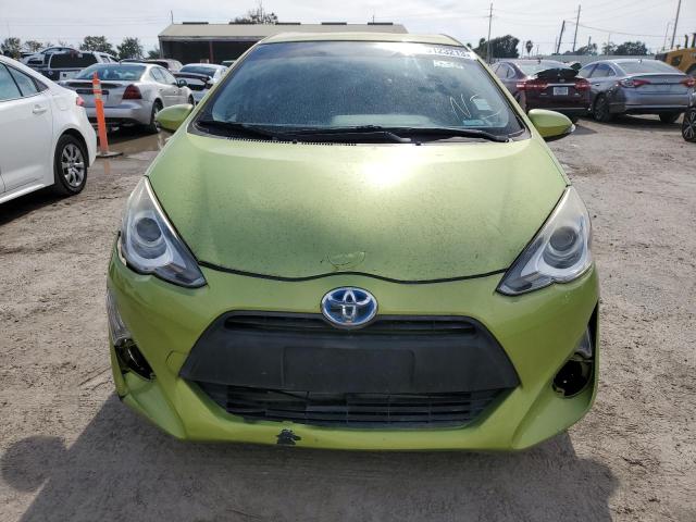 JTDKDTB35F1094224 - 2015 TOYOTA PRIUS C GREEN photo 5