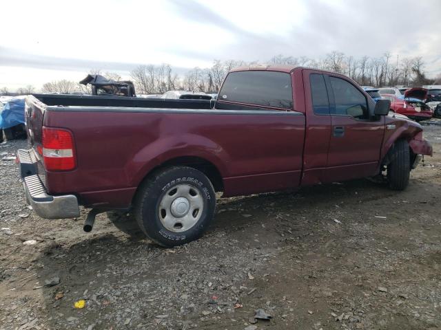 1FTRF12W44NB05257 - 2004 FORD F150 BURGUNDY photo 3