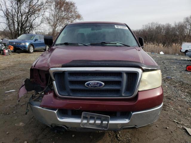 1FTRF12W44NB05257 - 2004 FORD F150 BURGUNDY photo 5