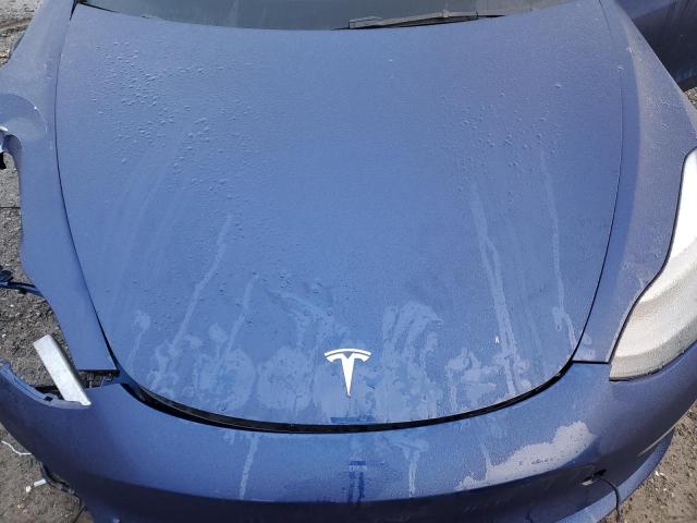 5YJ3E1EA2NF359400 - 2022 TESLA MODEL 3 BLUE photo 11