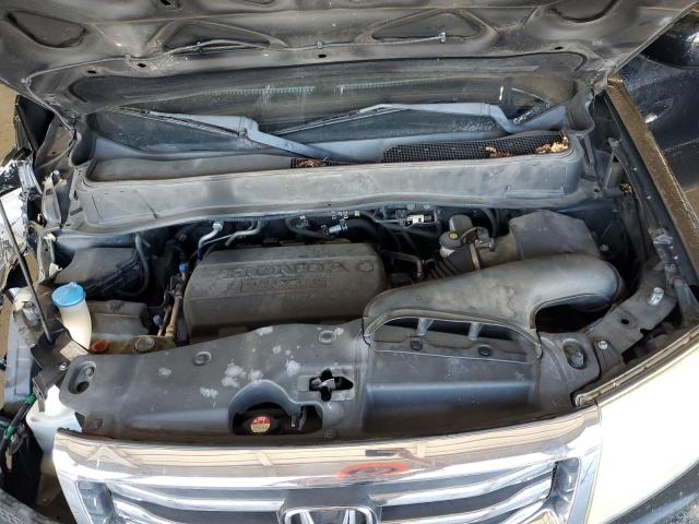 5FNYF3H53DB026912 - 2013 HONDA PILOT EXL BLACK photo 12