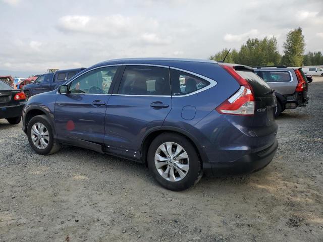 JHLRM3H70CC005817 - 2012 HONDA CR-V EXL BLUE photo 2