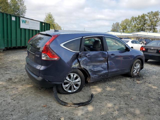 JHLRM3H70CC005817 - 2012 HONDA CR-V EXL BLUE photo 3