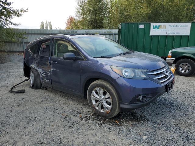 JHLRM3H70CC005817 - 2012 HONDA CR-V EXL BLUE photo 4