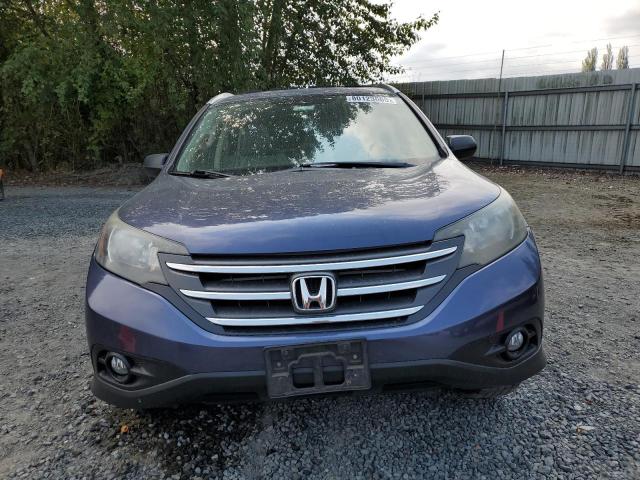 JHLRM3H70CC005817 - 2012 HONDA CR-V EXL BLUE photo 5