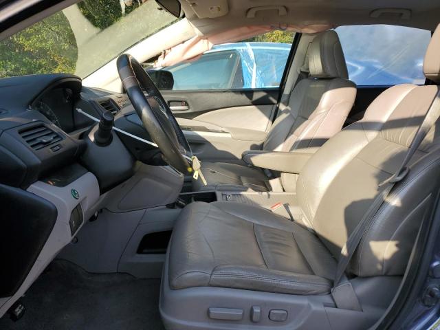 JHLRM3H70CC005817 - 2012 HONDA CR-V EXL BLUE photo 7