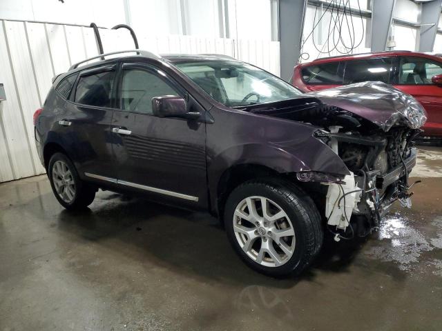 JN8AS5MV8DW625125 - 2013 NISSAN ROGUE S PURPLE photo 4