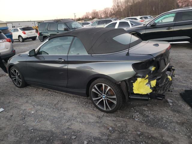 WBA1K9C58GV321708 - 2016 BMW 228 I SULEV GRAY photo 2