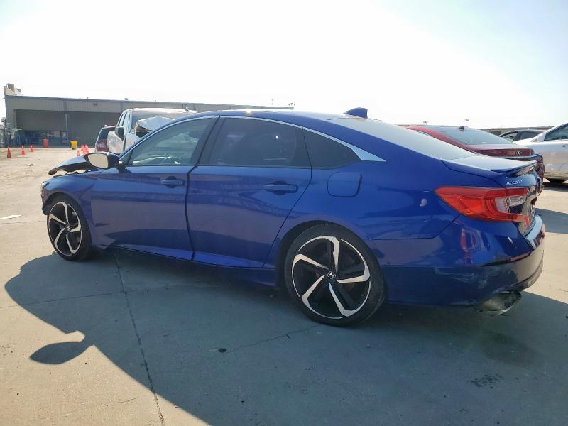 1HGCV1F34JA230112 - 2018 HONDA ACCORD SPORT BLUE photo 2