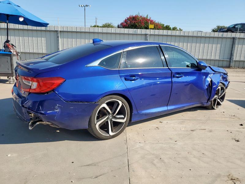 1HGCV1F34JA230112 - 2018 HONDA ACCORD SPORT BLUE photo 3