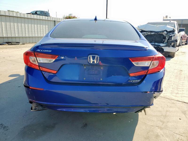 1HGCV1F34JA230112 - 2018 HONDA ACCORD SPORT BLUE photo 6