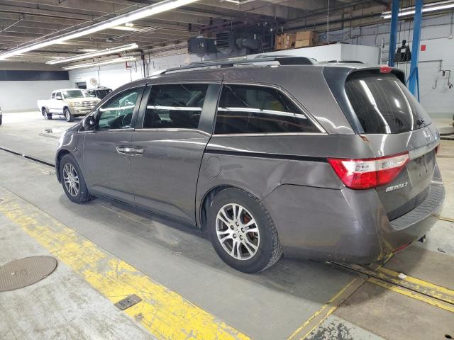 5FNRL5H62CB014234 - 2012 HONDA ODYSSEY EXL GRAY photo 2