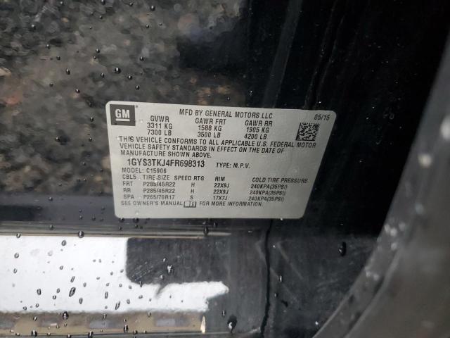 1GYS3TKJ4FR698313 - 2015 CADILLAC ESCALADE ESV PREMIUM Черный фото 13