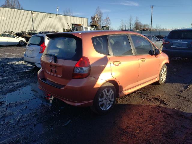 JHMGD38627S047119 - 2007 HONDA FIT S 橙色 照片 3