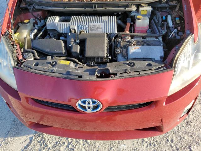 JTDKN3DUXA1205877 - 2010 TOYOTA PRIUS RED photo 11