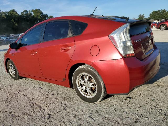 JTDKN3DUXA1205877 - 2010 TOYOTA PRIUS RED photo 2