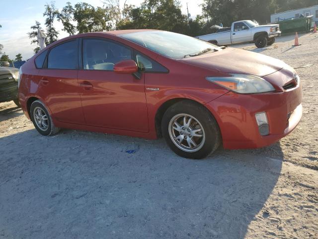 JTDKN3DUXA1205877 - 2010 TOYOTA PRIUS RED photo 4