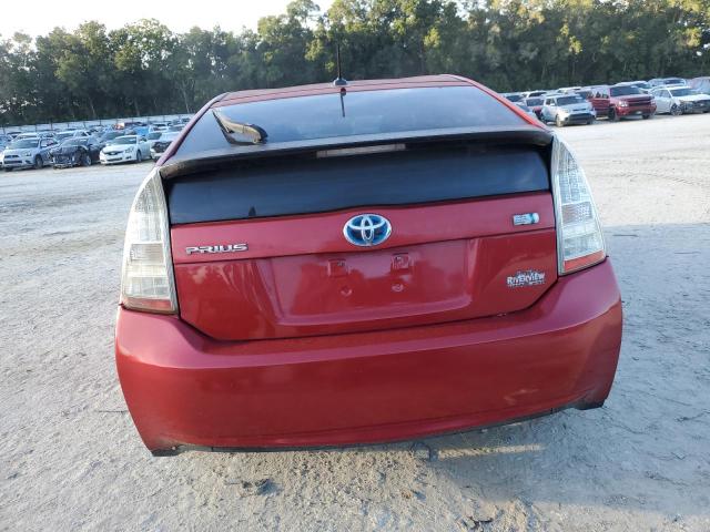 JTDKN3DUXA1205877 - 2010 TOYOTA PRIUS RED photo 6