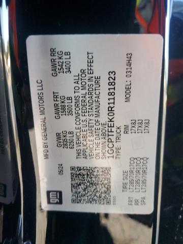 1GCPTFEK0R1181823 - 2024 CHEVROLET COLORADO ZR2 BLACK photo 13