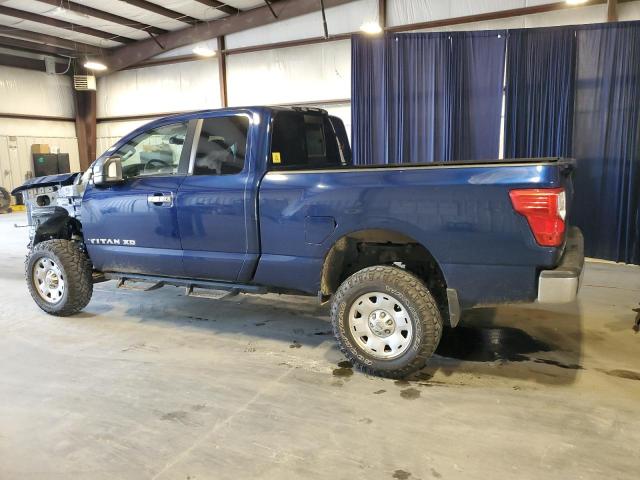 1N6AA1C32JN512616 - 2018 NISSAN TITAN XD S BLUE photo 2