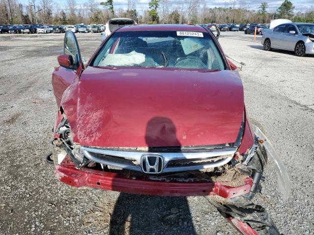 1HGCM56717A011064 - 2007 HONDA ACCORD EX RED photo 5